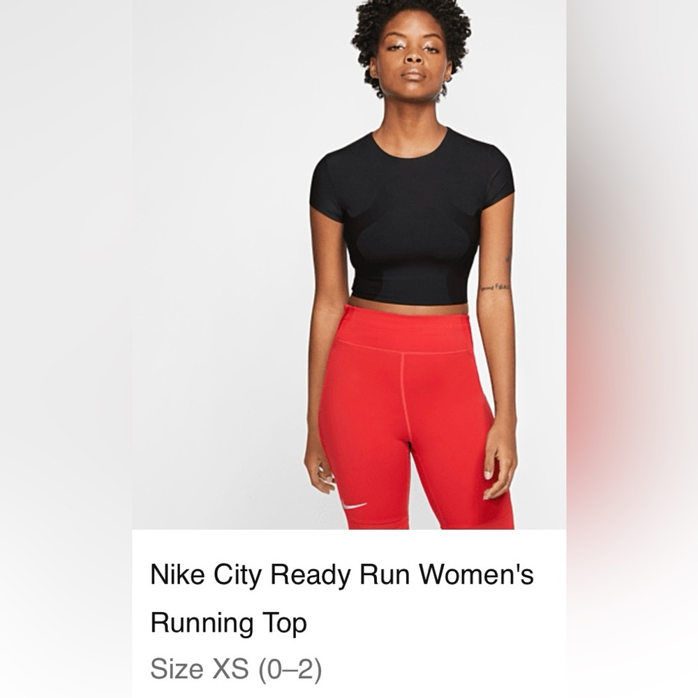 Nike City Ready Run Women's Running Top, Black, XS (0-2)